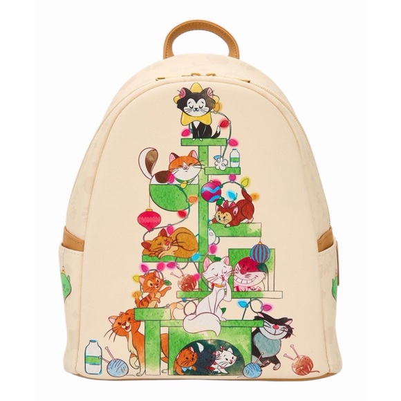 NEW Loungefly Disney Cats Christmas Tree Mini Backpack main image 4